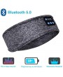 Bluetooth Sleeping Headphones Sports Headband Thin Soft Elastic Comfortable Wireless Music Earphones Eye Mask for Side Sleeper