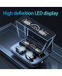 M18 Bluetooth Earphones Wireless TWS Waterproof HIFI Stereo Earbuds Fingerprint Touch Headset with Charging Box