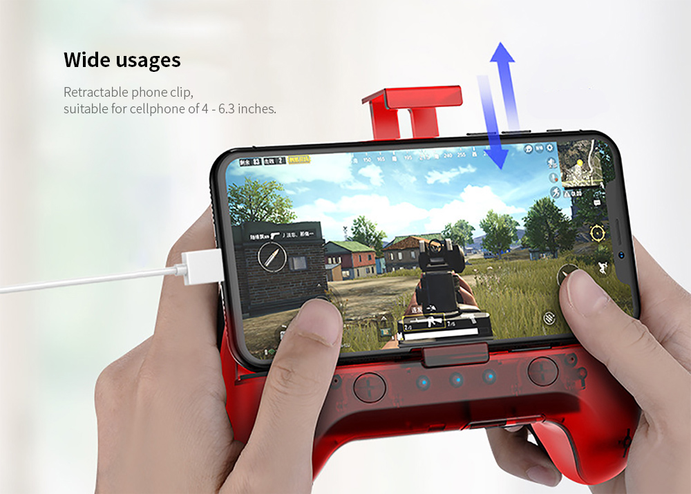 Multifunctional Cooling Fan Phone Game Joystick Controller - Red Multifunctional Cooling Fan Phone Game Joystick Controller - Red
