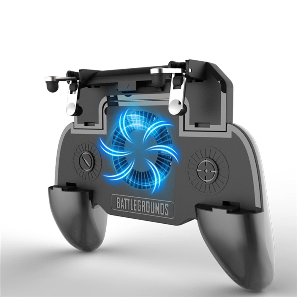 Mobile Game Cooling Fan 4000mAh Battery Trigger Fire Button L1R1 Controller- Black Mobile Game Cooling Fan 4000mAh Battery Trigger Fire Button L1R1 Controller- Black