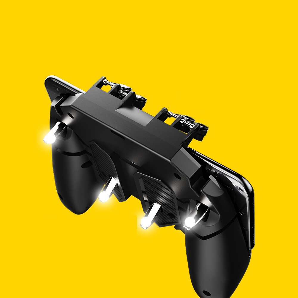 Mobile Gaming Joystick Gamepad Trigger Fire Button L1R1 Controller for PUBG - Black Mobile Gaming Joystick Gamepad Trigger Fire Button L1R1 Controller for PUBG - Black