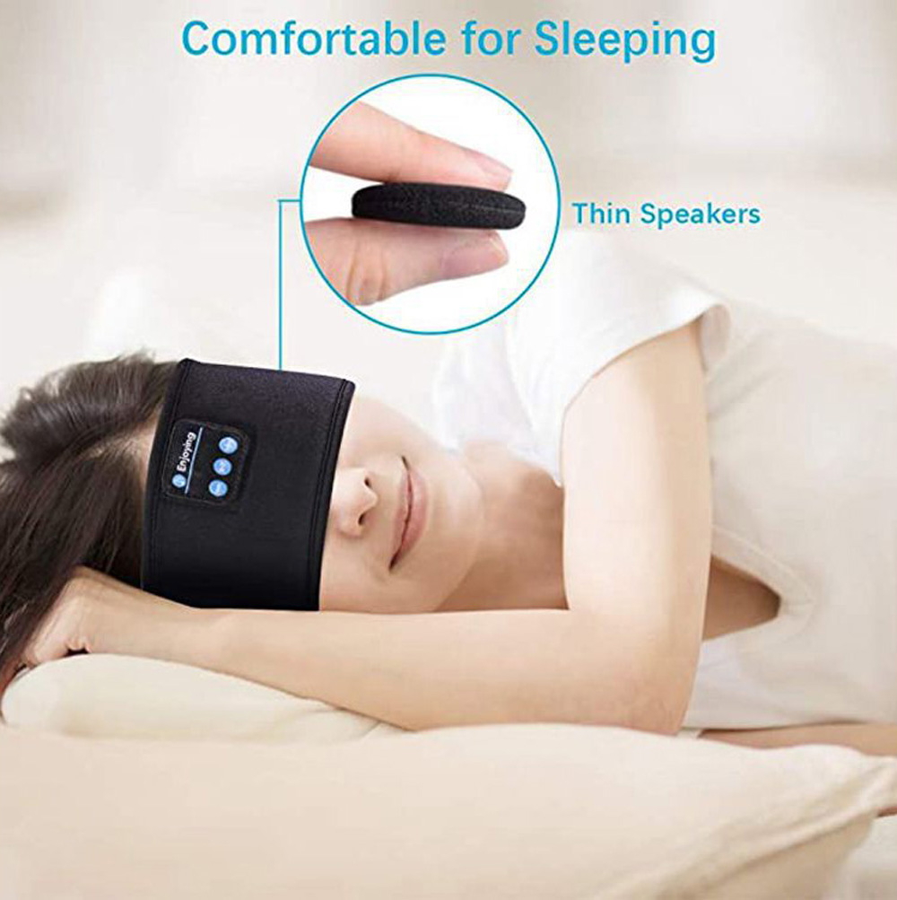 Wireless Bluetooth Headphones Sports Headband - Black