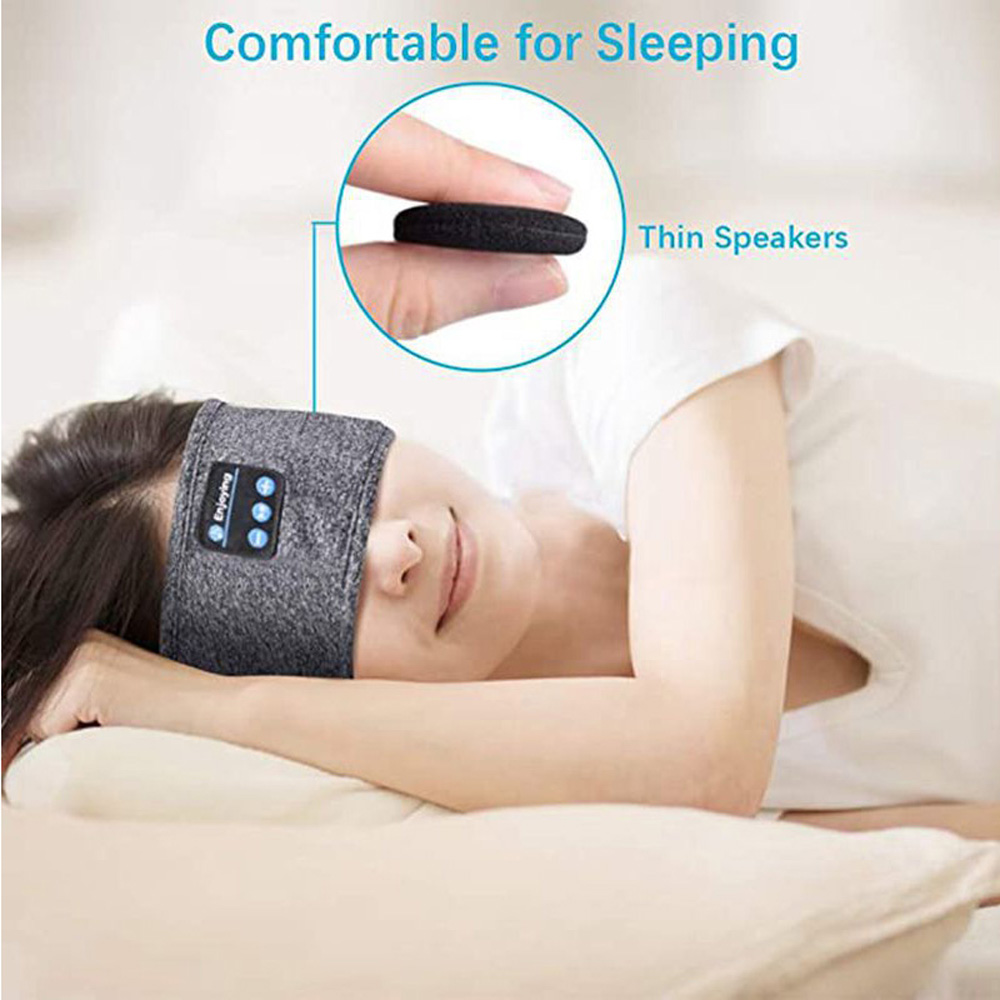 Wireless Bluetooth Headphones Sports Headband - Black