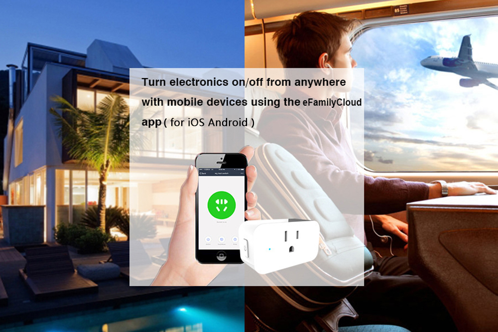 SWA5 Smart Plug Mini WiFi Socket US Standard for Home Automatization - White SWA5 Smart Plug Mini WiFi Socket US Standard for Home Automatization - White