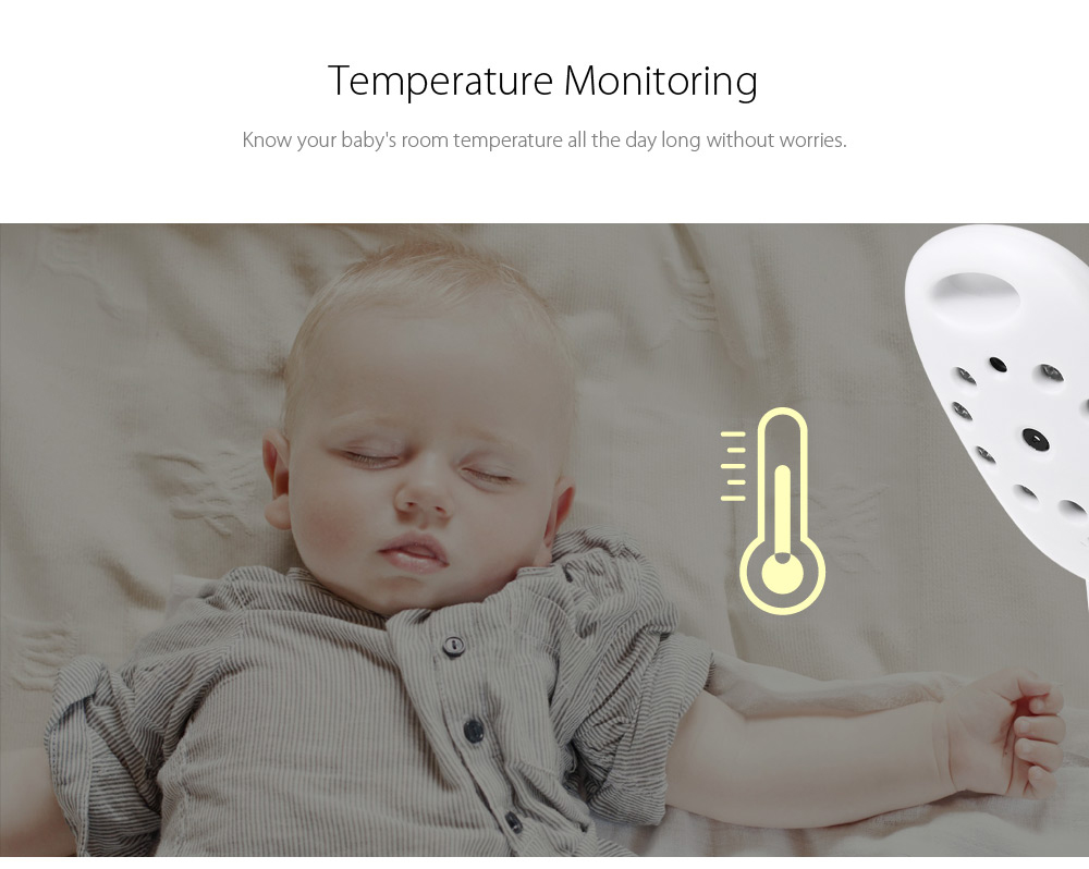 VB601 2.4G Wireless Baby Video Monitor with Night Vision Two-way Talk LCD Display Temperature Monitoring- White US Plug VB601 2.4G Wireless Baby Video Monitor with Night Vision Two-way Talk LCD Display Temperature Monitoring- White US Plug